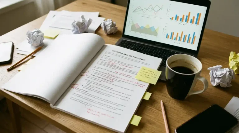 دليل الباحث الشامل لإعداد خطة التحليل الإحصائي (Statistical Plan) قبل جمع البيانات.